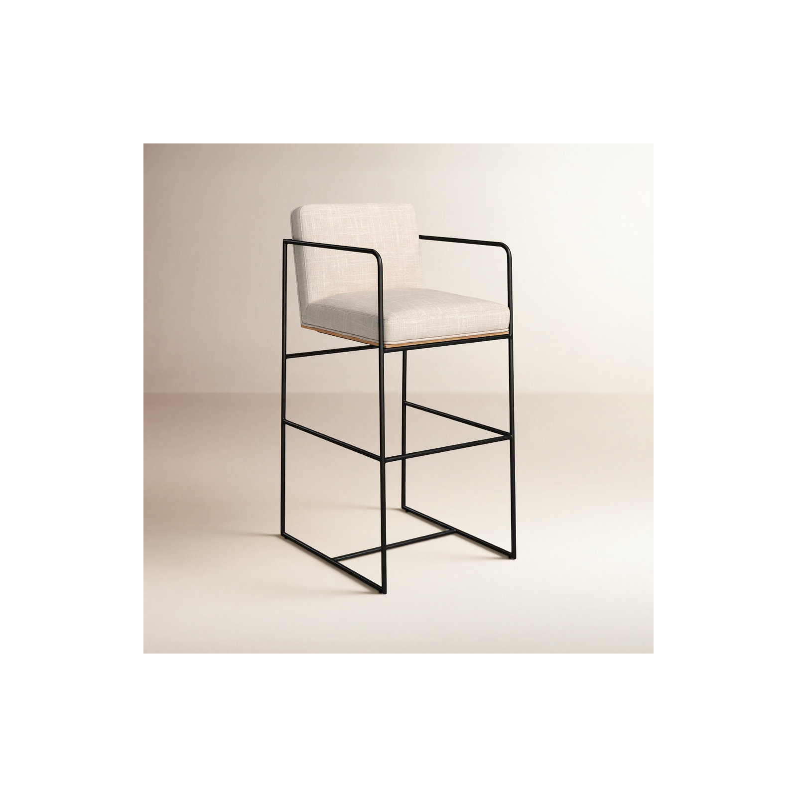 Sidney Upholstered Stool, Bar Stool (29.5” Seat Height)