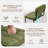 Mid-Century Modern Velvet Upholstered Cantilever Dining Chairs with Armless Design and Metal Frame (Set of 4)-1103559014-1103559011