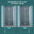 34"W X 72"H Fold Frameless Shower Door With Tempered Glass