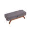 Tissu en laine Teddy, banc de pieds en bois massif, tabouret de lit avec fonction de rangement-649179746
