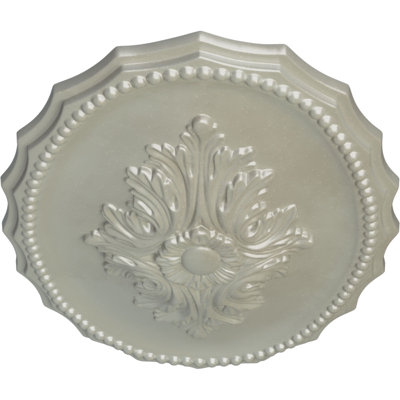Endurathane Oxford Ceiling Medallion, 16 7/8"W x 11 3/4"H x 1 1/2"P, Hand-Painted Flash Copper Finish