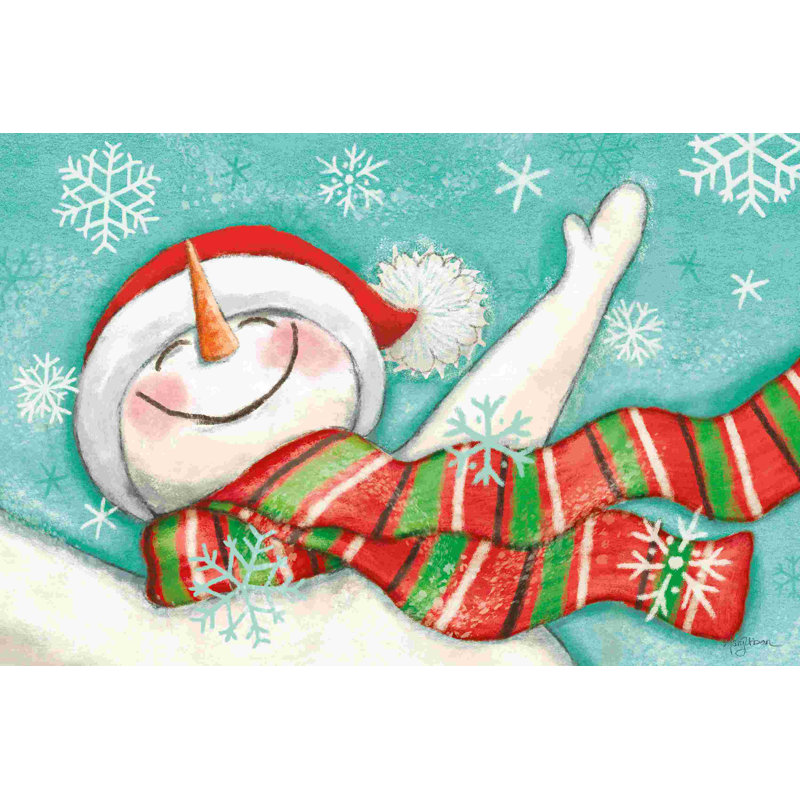 Let It Snow I by Mary Urban - Wrapped Canvas Print, 32" H x 48" W, Yes, Black Framed Print