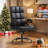 Leather Executive Chair With Adjustable Flip‑Up Arms-1185530476