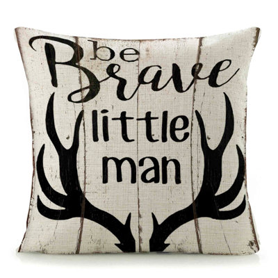  Coussin décoratif en lin Brave Little Man