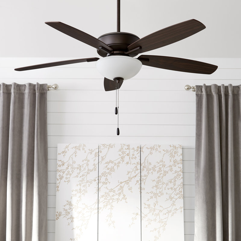 Lancaster 52'' Ceiling Fan with LED Lights, Oiled Bronze