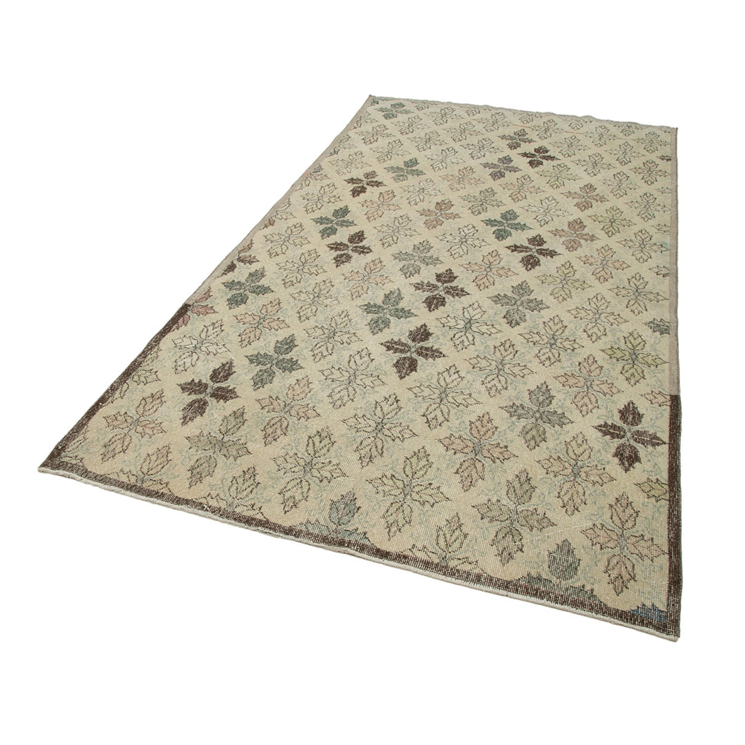 Checkered Kilim Beige Checkered Wool Handmade Area Rug