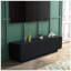 Console de télévision de 58 pouces avec conception unique à spirale ondulée, armoire de rangement et 2 tiroirs pour le salon ou la chambre à coucher-129912022