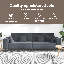 Canapé 3 pièces vidaXL en velours gris foncé vidaXL-116120005