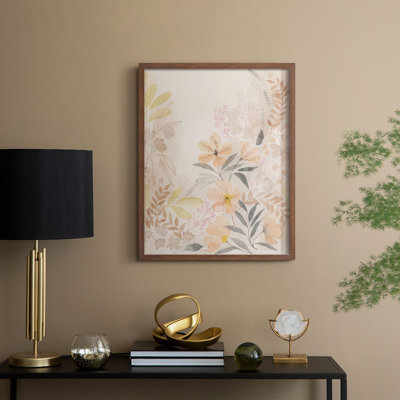 Windswept Wildflowers II Framed Print - Solid Wood