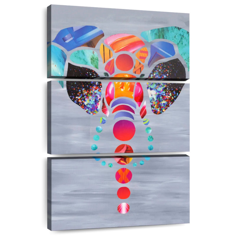 Amour d'éléphant abstrait Brampt, H 32 po x l 20 po