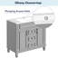 Armoire de rangement de salle de bain moderne avec 2 portes et 2 tiroirs Deshonte-229928017