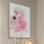 « rose flamant rose » par diana alcala floater, reproduction d’art sur toile encadrée