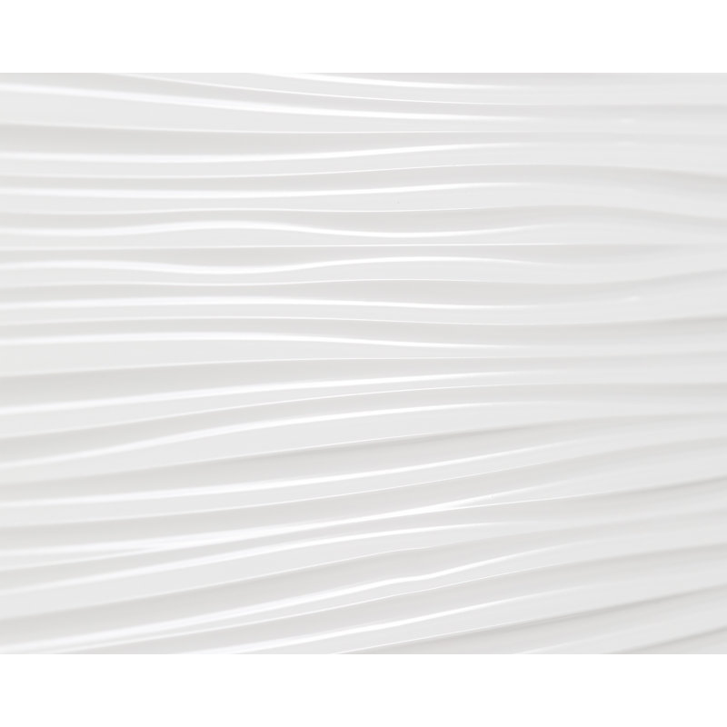 White 3D Textured PVC Backsplash Panels (30-Pack)