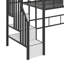 Lit mezzanine en métal avec toit et boîte de rangement-39627402
