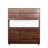 63" W Walnut Kitchen - 4 Door, Drawer & Microwave Shelf Pantry Versatile Cabinet For Kitchen, Garage, Office Particle Board With Doors, Drawers, And Spacious Storage Reception Made Of