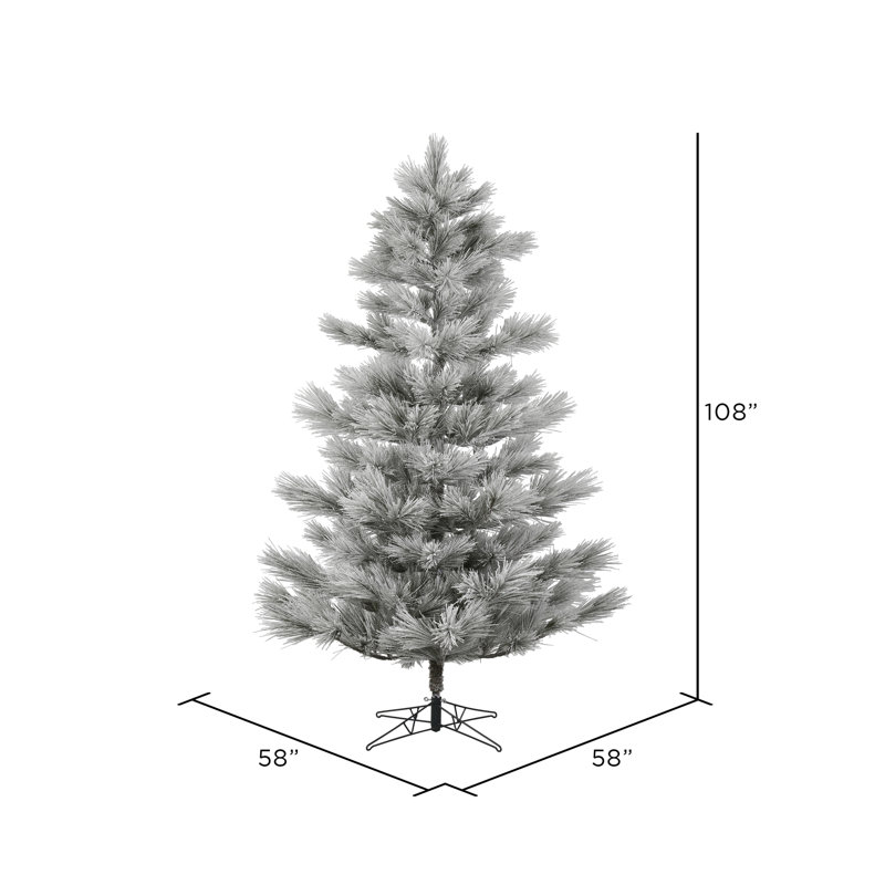 Arbre de Noël artificiel pin vert, H 9 pi