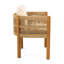 Ensemble de salle à manger d'extérieur en bois d'acacia durable et chic pour les rassemblements de patio