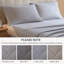 Ensemble de draps 4 pièces 100% coton, flocon de neige