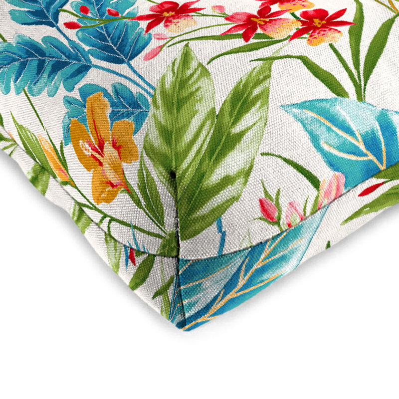 18" x 18" Contoured Outdoor Wicker Seat Cushion (Set of 2)