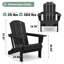 Chaise Adirondack pliable en PEHD Clitheroe-879525378