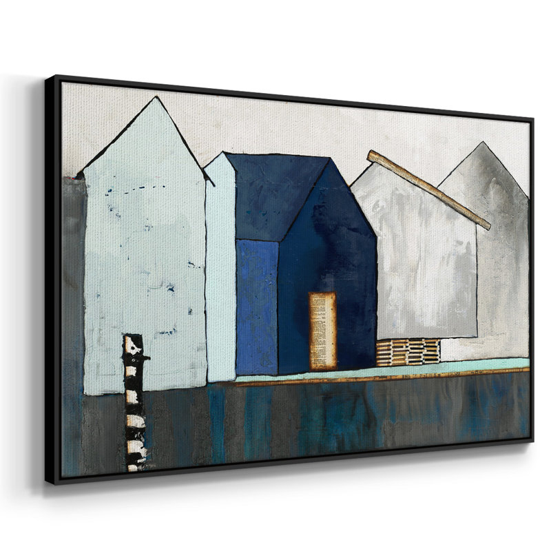 «Empty Village», reproduction d'art sur toile, H 25 po x l 37 po x P 2 po, Noir