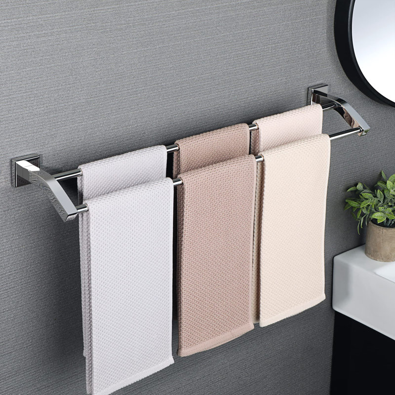 Porte-serviettes mural 29 po, Chrome poli