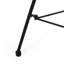 Table d'appoint élégante avec fabrication polyvalente - blanc, plateau de table en verre trempé, largeur 17,28 po x hauteur 18,45 po, assemblage requis, pieds en fer décoratifs 17,28 po 18,45 po requis, soutien des pieds