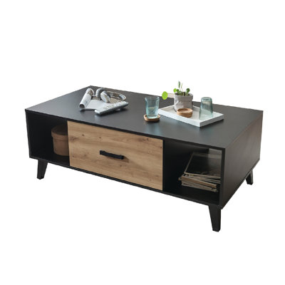 Artona 900 coffee table/Top: Artisan oak decor/Body: Black