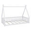 Lit simple en bois en forme de tente avec garde-corps-755344755