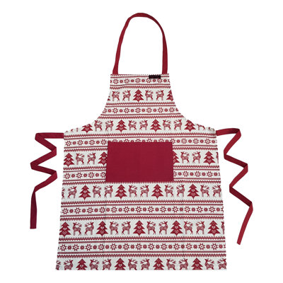 Hiram Christmas Cotton Bib Apron