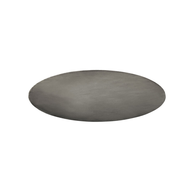Round Godinne Solid Colour Viscose Hand Woven 140cm X 140cm Area Rug