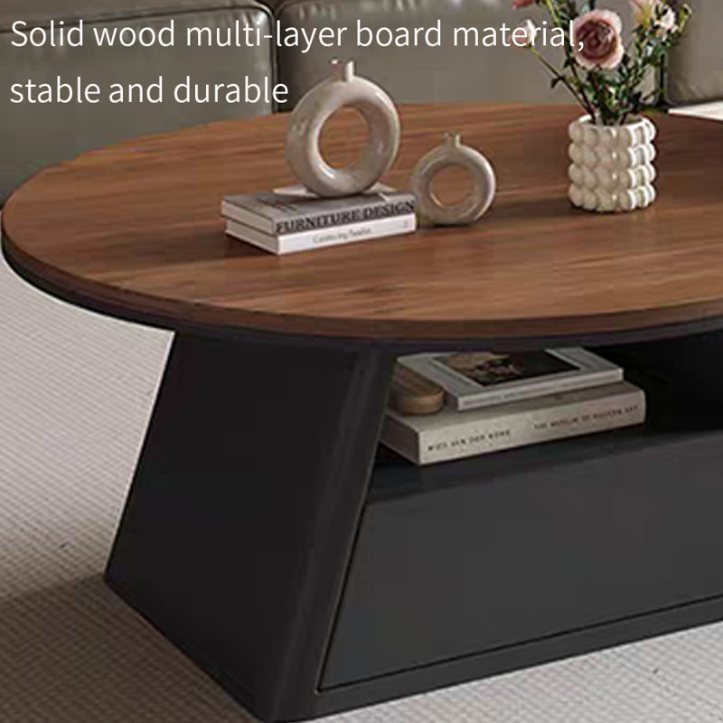 Woodbine, 15.74" H x 27.55" L x 27.55" W, Brun / Noir, Noir