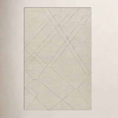 Hand-Tufted Abstract Wool Rug