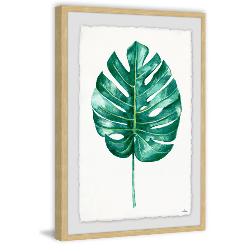 Banana Leaf Portrait by Julia Posokhova - Single Picture Frame Painting, 45cm H x 30cm W