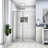 Shower Door 48" W X 72"H Single Sliding Bypass Shower Enclosure, 1/4 In. (6Mm), Brushed Nickel