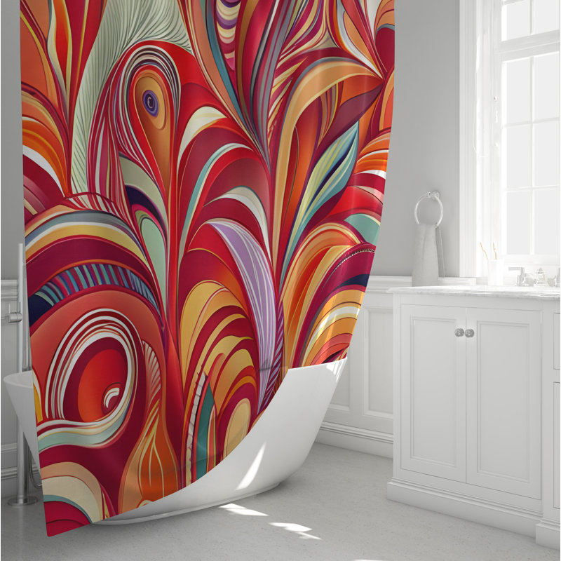 Rideau de douche Kartik, 72" H x 70" W