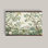 Très grand art mural tapisserie paysage de jardin chinois avec cintres en bois - scène botanique élégante