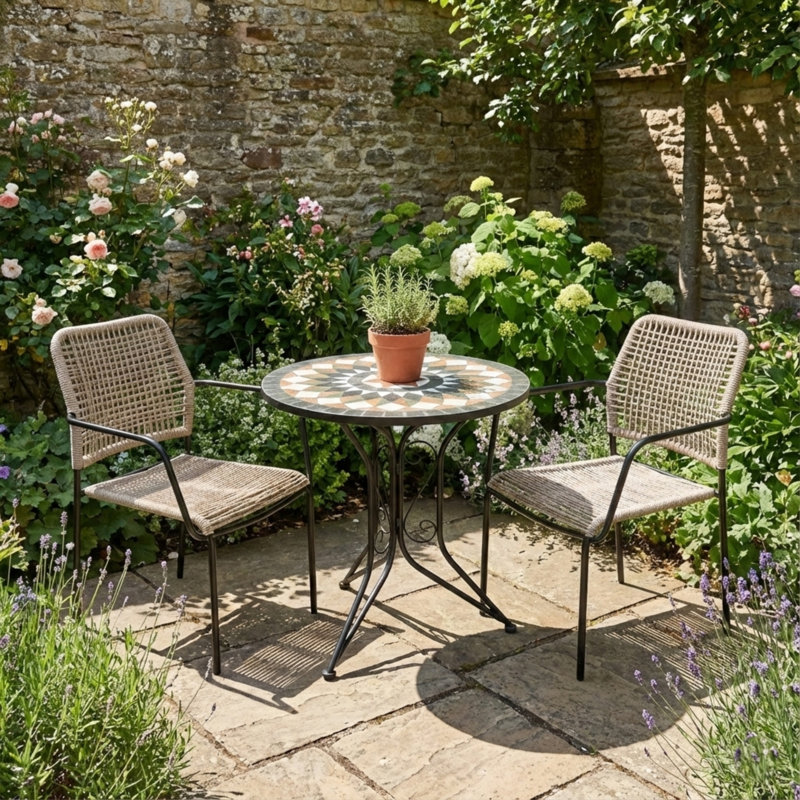 2 - Person Patio Dining Set with Round Table