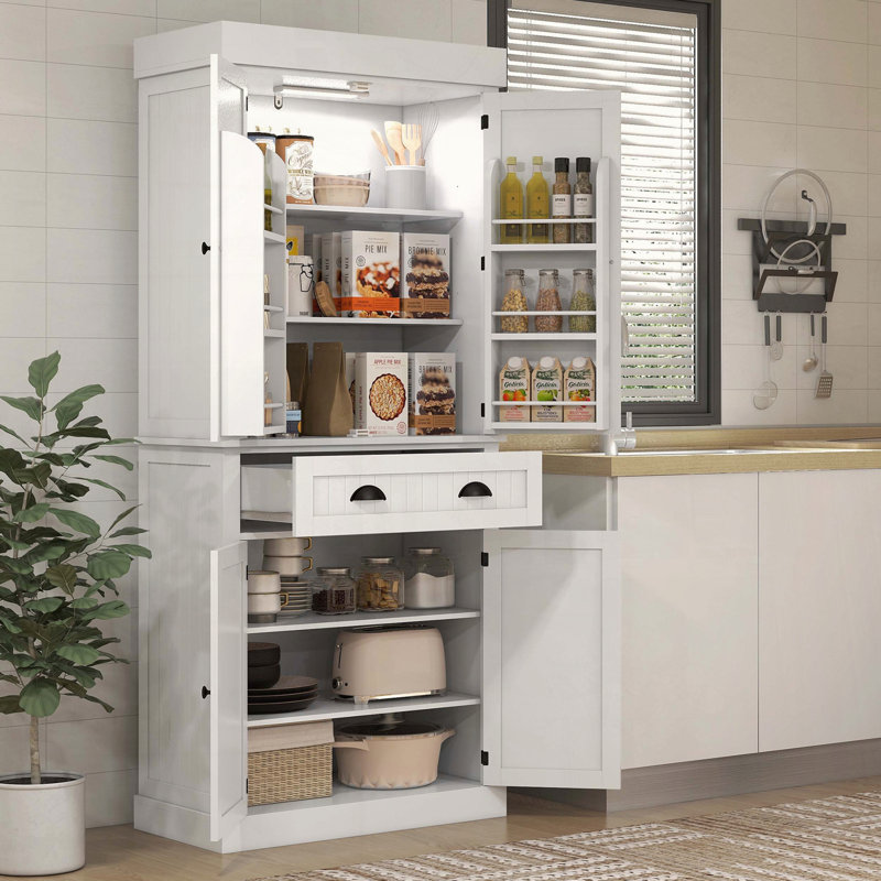 Armoire de cuisine avec détecteur de mouvement à DEL