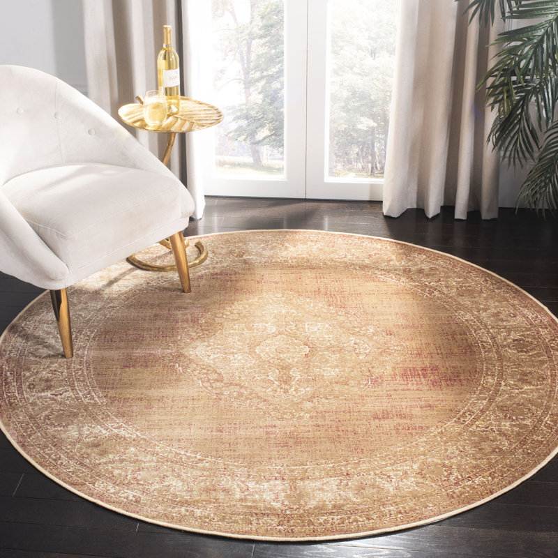 Tapis taupe Evanoff, Rond 6 pi