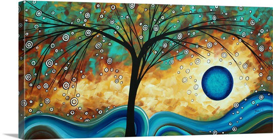 «Summer Blooms» par Megan Duncanson - impression, H 12 po x l 24 po x P 1,5 po, Toile