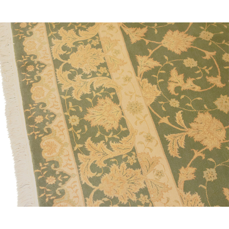 Hand Knotted Wool Area Rug in Aubergine