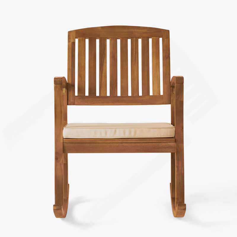 Chaise à bascule avec coussin