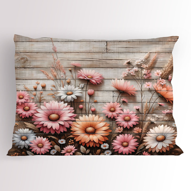 Machine Tufted Floral Sham Set, Queen