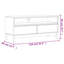Malyka TV Cabinet FLAM Solid Wood Pine