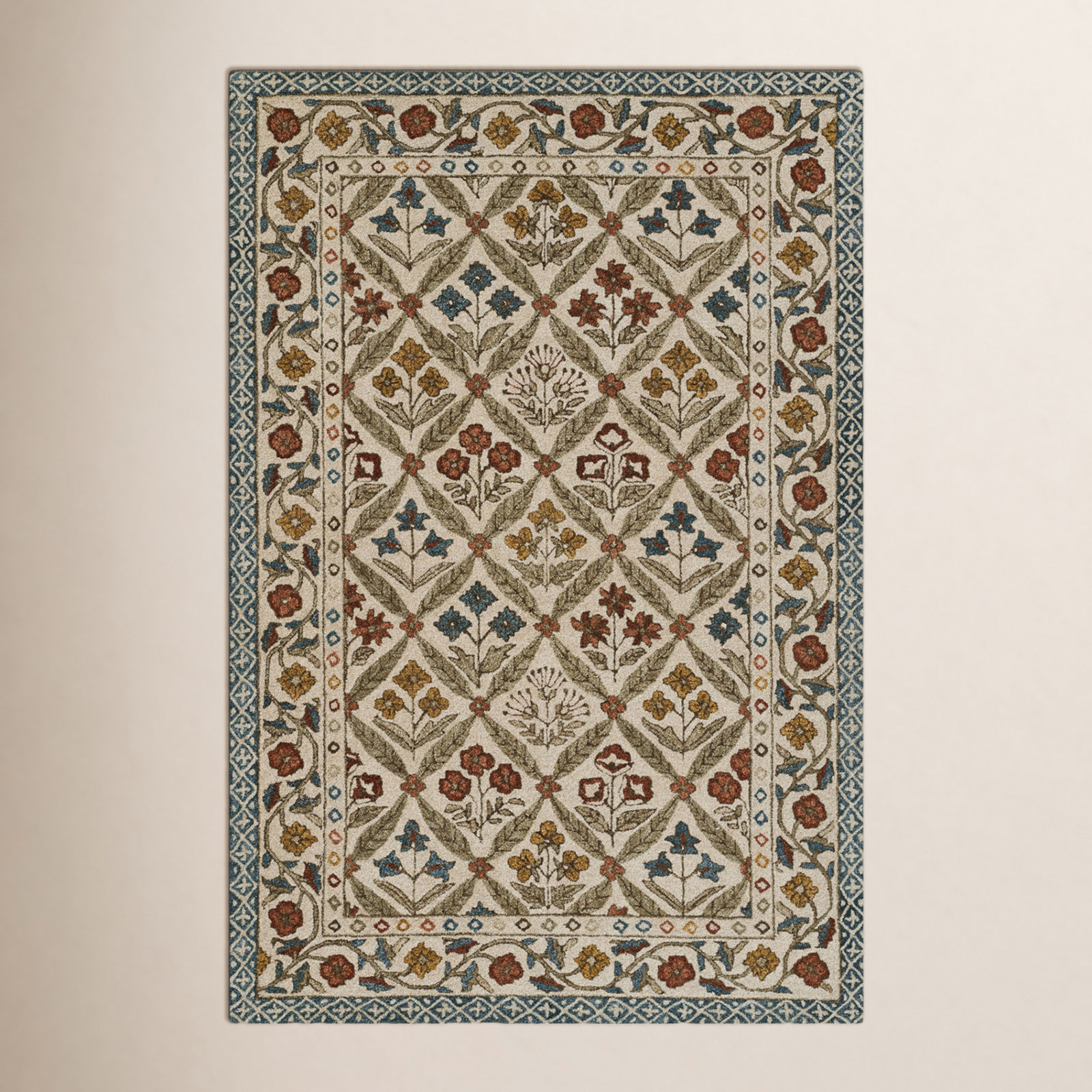 Alice Handmade Wool Rug, Rectangle 9' x 12'