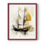 NAUTICAL Series CCCCLIIII - Impression encadrée de qualité supérieure - Prêt à être accroché - Aucun clou requis-1194290448-1194290451