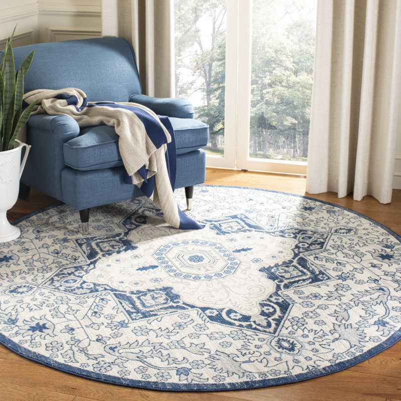 West Stockbridge Oriental Area Rug, Round 201 cm