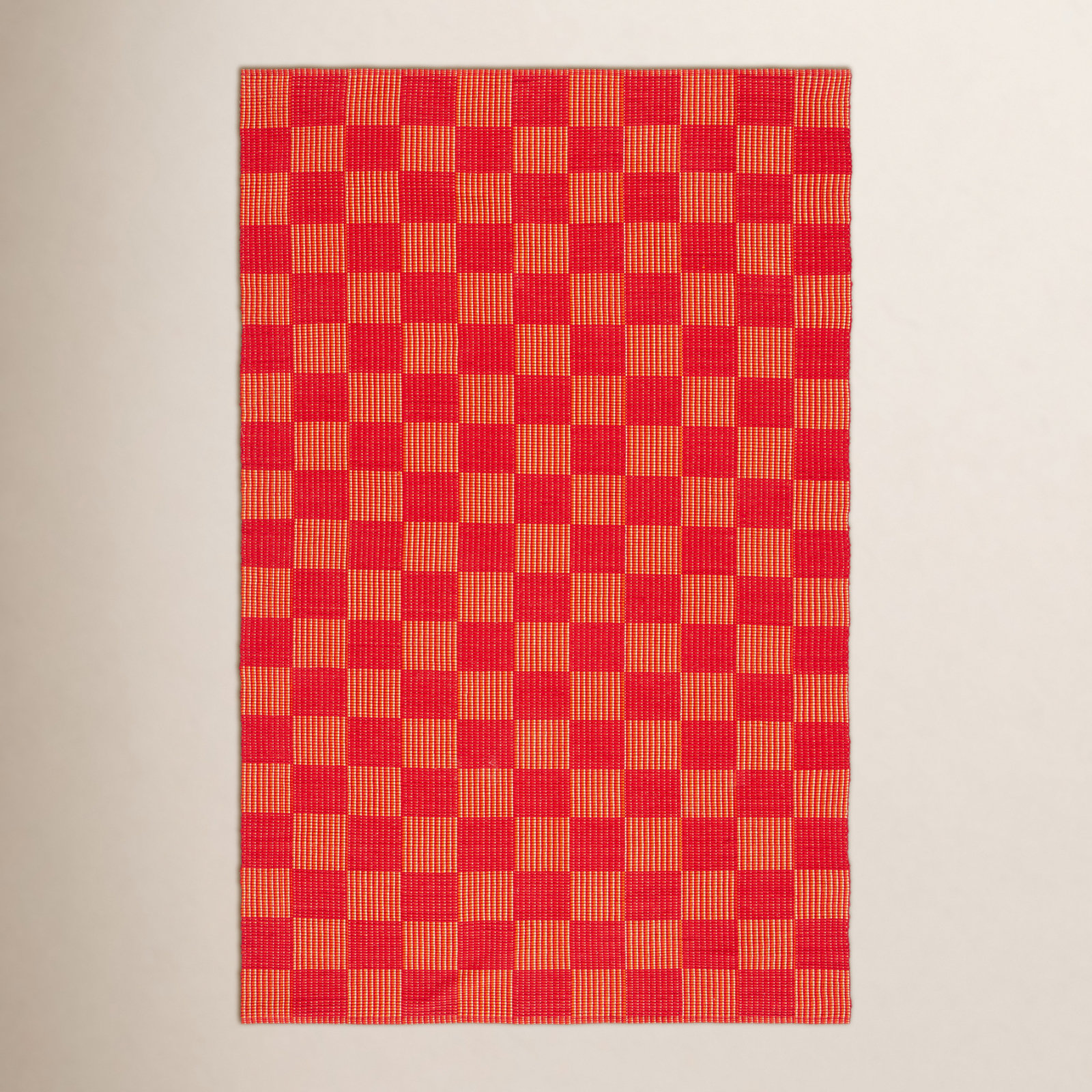 Della Power-Loomed Cotton Area Rug, Rectangle 5' x 8'