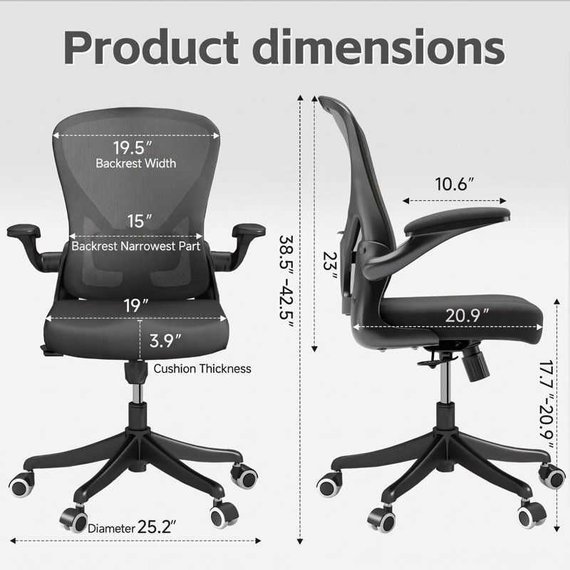 Chaise de travail, Noir